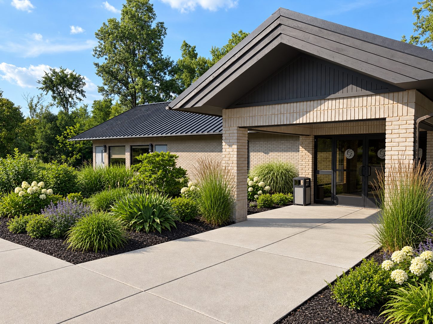 Ganger Dermatology Ann Arbor office entrance on Huron Parkway